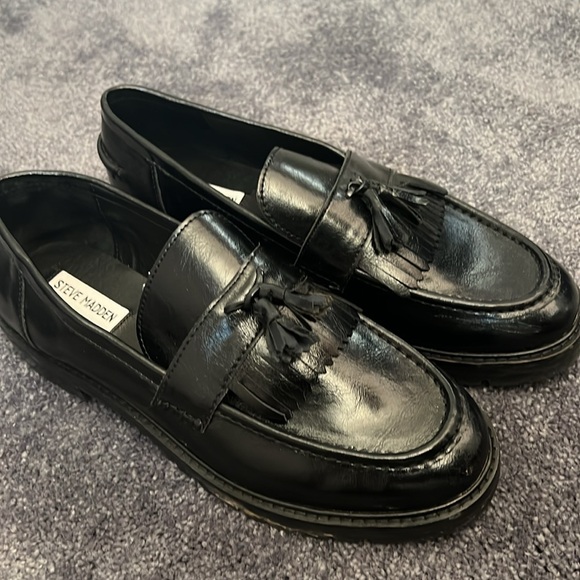 Steve Madden Zev Black Box Loafers - Picture 3 of 4